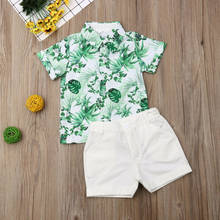 Toddler Kids Baby Boy Clothes Boys Outfits Sets Short Sleeve Print T-Shirt Tops + Pants 2020 New Fashion 2024 - buy cheap