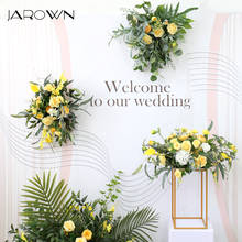 JAROWN Customize Wedding Decoration Artificial Flower Row Party Arch Decor Rose Flower DIY Home High Quality Silk Fake Flowers 2024 - купить недорого