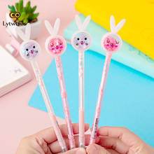 1 Piece Lytwtw's Stationery Cute Kawaii Rabbit Gel Pen School Office Supplies Creative Sweet Pretty Lovely Pen 2024 - buy cheap