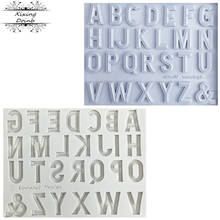 ABC Alphabet Capital/Letter/Number silicone mold fondant mold cake decorating tools chocolate gumpaste mold 2024 - buy cheap