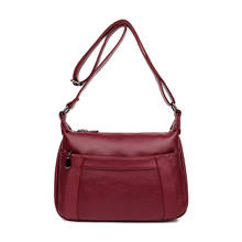 NEW High Quality Solid Leather Women Crossbody Bags Female Luxury Handbags Women Bags Designer  Messenger Shoulder Bag Sac 2024 - buy cheap