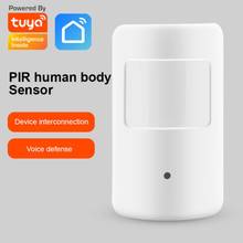 Tuya zigbee3.0 corpo humano pir sensor de movimento sem fio detector infravermelho vida inteligente e alexa google uso doméstico com gateway 2024 - compre barato