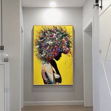 Modern Girl Portrait Canvas Printings Oil Canvas Wall Art Poster and print Pictures for Home Living Room Decoration 2024 - buy cheap