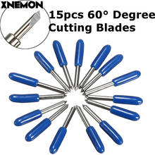 XNEMON 15Pcs/Set 60 Degree Cutting Tungsten Blade for Roland Cutting Plotter Vinyl Cutter Handle 60 Degree Blades 2024 - buy cheap