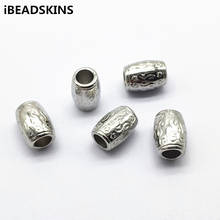 New arrival! 16x11mm 200pcs CCB Rhodium color Tube Shape beads for Earrings parts,hand Made Earrings Findings Jewelry DIY 2024 - buy cheap