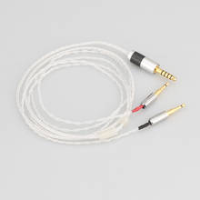 Высококачественный обновленный кабель для наушников Audiocrast, 4,4 мм, 8 ядер, с посеребренным покрытием, для HE1000 HE400S HE560, Oppo, PM-1 2024 - купить недорого