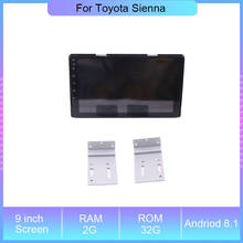 Автомагнитола 9 дюймов, мультимедийный проигрыватель HD Android 8,1 для Toyota Sienna, автомагнитола, видеоплеер, навигация, GPS, автостерео 2024 - купить недорого