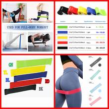 Faixas de resistência de 0.35mm-1.1mm latex exercício banda elástica 5lb-40lb fitness treinamento equipamento de yoga para ginásio 2024 - compre barato