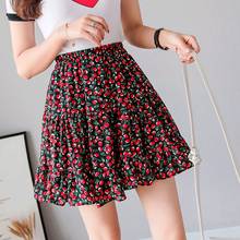 Women Vintage Short Skirts Casual Boho Pleated A Line Skirt Ruffle Mini Skirt with Sashes Summer Holiday Beach Skirt 2024 - buy cheap