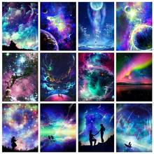 5d Full Square/Round Drill 5D DIY Diamond Painting Scenery Cross Stitch Kit Embroidery Starry Sky Rhinestone Mosaic Home Decor 2024 - buy cheap