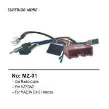 Adaptador de cabo de rádio do carro para mazda 2 3 CX-5 6 atenza cablagens navi android áudio media player 16pin tomada conector 2024 - compre barato