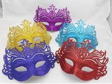 Mascarilla de princesa para hombre y mujer, máscara veneciana de plumas, con flores, nueva Máscara 2024 - compra barato