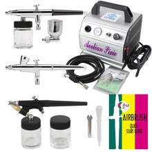 OPHIR Pro 3 Airbrush Guns with Air Compressor 7cc&22cc Pots 0.3mm 0.8mm Airbrush for Makeup Hobby Cake Paint _AC088+005+071+073 2024 - buy cheap