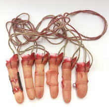 Halloween Horror Props Bloody Broken Finger House Party Decoration Scary Simulated Fake Finger Joke Prank Toy Halloween Supplies 2024 - buy cheap