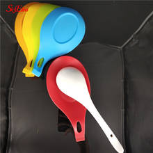1pcs Multifunction Silicone Spoon Rest Heat Resistance Spatula Spoon Pad Shelf Pot Holder European Spoon Mat Kitchen Supplies 5z 2024 - buy cheap