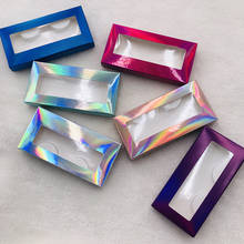 Caja de pestañas holográfica bonita, embalaje de pestañas, todo tipo de papel, 20 unids/lote 2024 - compra barato