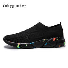 Woman Sports Running Shoes Man Flats Socks Outdoor Sneakers Summer Mesh Breathable Couple Lightweight Athletic Slip On Platform 2024 - buy cheap