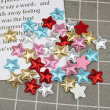 60pcs 29mm Glitter Lannelette Pentagram Padded Appliques DIY Craft Supplie Clothes Sewing Materials Kids Hair Accessories Stars 2024 - buy cheap