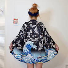 Blusa estilo harajuku kawaii para mujer, ropa de calle japonesa, kimono, cárdigan, albornoz, 2020 2024 - compra barato