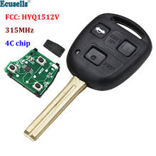 3 Buttons 315MHz with 4C Chip Remote Key fob for Lexus ES300 GS300 GS400 GS430 LS400 IS300 RX300 with short blade 2024 - buy cheap