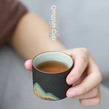 Ручная роспись чайная чашка Zen ручная работа Ретро Китайский стиль керамическая чашка чайный набор кунг-фу красивая керамическая чашка 2024 - купить недорого