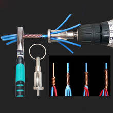 Electrical Wire Twisting Tool Automatic Stripping Artifact Electrician Stripping Twisting Line Artifact Universal Connector 2024 - buy cheap