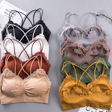 Sexy Wireless Bralette For Women Female Lace Bra Underwear Fashion Backless Crop Top Lingerie Breathable Seamless Bra 2024 - buy cheap