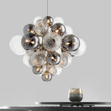 Nordic Luxury Glass Globe G9 LED Chandelier Living Room Metal Pendant Chandelier Lighting Indoor Luminarias Fixtures Lamparas 2024 - buy cheap