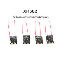 Feichao-micro antena xr502, 2.4g, sbus ppm rssi, antena dupla, transmissor de rádio rc para drone dsm x/2 sfhss 2024 - compre barato