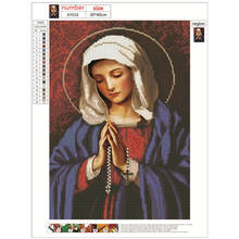 Round crystal diamond 5D diamond painting religious figure DIY diamond embroidery kit home decoration 2024 - buy cheap