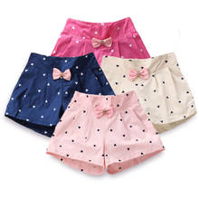 Pantalones cortos con estampado de corazones para niñas, ropa de princesa para niños de 2 a 10 años, Color caramelo, 2021 2024 - compra barato
