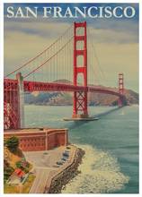 Vintage Travel Retro San Francisco Art Film Print Silk Poster Home Wall Decor 24x36inch 2024 - buy cheap