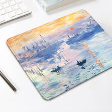 Non-slip Creative Keyboard Mat Gaming Desk Mats Cute Mouse Pad Van Gogh Oil Painting Deskpad Gaming for Office Home Computer 2024 - buy cheap