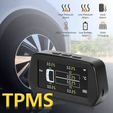 Датчик давления в автомобильных шинах, система контроля давления в шинах TPMS на солнечной батарее с 6 внешними датчиками, система контроля давления в шинах 2024 - купить недорого
