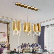 Modern Creativity round gold  crystal chandelier lighting luxury indoor lighting for Dining room bedroom Cafe  lighting 2024 - buy cheap