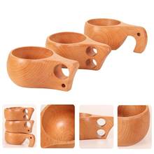 Outdoor Portable Wooden Cup Ancient Kuksa Coffee Tea Milk Drinking Mug Insulation Cup Wood Mugs Drinkware 2024 - buy cheap