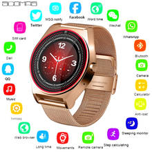 Модные Смарт-часы SCOMAS с камерой, Bluetooth, для мужчин и женщин, с музыкальным проигрывателем, слотом для SIM-карты, нажимные Смарт-часы для Android IOS 2024 - купить недорого