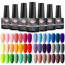 MEET ACROSS 8ml Matte Top Coat Color UV Gel Nail Polish 60 Colors Semi Permanent Soak Off UV Gel Varnish DIY Nail Art Gel Paint 2024 - buy cheap