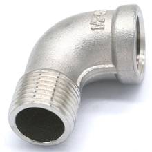 1/2" BSPP Female to BSPT Male Thread 304 Stainless Steel 90 Degree Elbow Connector Pipe Fitting water oil air 230 PSI 2024 - buy cheap