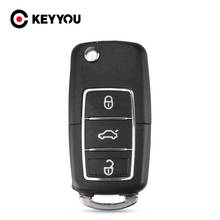 KEYYOU 10X Car Remote Key For Volkswagen VW Jetta Golf Passat Beetle Skoda Seat Polo B5 Key Shell Fob 3 Buttons Case 2024 - buy cheap