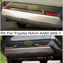 Rear Fog Lights Foglight Lamp Frame Cover Trim ABS Chrome Fit For TOYOTA RAV4 RAV 4 XA50 2019 2020 2021 Accessories Exterior 2024 - buy cheap
