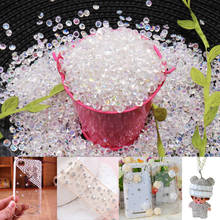 Hot 1000pcs 4.2mm Acrylic Diamond Crystal Bling Transparent Confetti For Wedding Party Decoration Confetti Table Scatter Beads 2024 - купить недорого