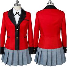 Kakegurui Cosplay Costume Compulsive Gambler Yumeko Jabami Hyakkaou Cosplay Costume Adult Women Girl Full Set Halloween Costume 2024 - buy cheap