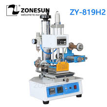 Zonesun-máquina de estampación en caliente de ZY-819H2, Logo personalizado para marcas de madera, tarjeta de nombre, máquina de grabado de cuero, 220V 2024 - compra barato