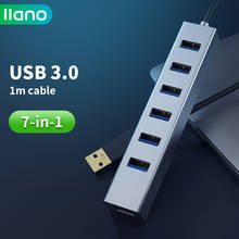 USB-концентратор LLANO с несколькими портами 4-7, USB-разветвитель 3,0/2,0, зарядное устройство, адаптер питания, концентратор для Xiaomi/Macbook/ноутбука/компьютера, аксессуары 2024 - купить недорого