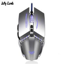 Jelly Comb S30 Mechanical Metal Wired Mouse Usb Computer Games Mice Programmable Buttons Mechanical Macro Mouse 2024 - buy cheap