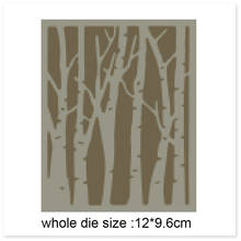 Floresta fundo de metal estêncil para scrapbooking diy, decorativo, relevo mão-on cartões de artesanato 2024 - compre barato