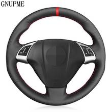 Hand-Stitched Black Genuine Leather Car Steering Wheel Cover For Fiat Grande Punto Bravo Linea 2007-2019 Qubo Doblo Opel Combo 2024 - buy cheap