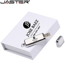 JASTER Custom logo colour print leather usb 2.0 memory sticks USB flash drive pendrive 64GB 32GB 16GB 8GB 4GB activity gift 2024 - buy cheap