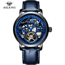 AILANG Skeleton Watch Tourbillon Mechanical Automatic Wristwatch Men Top Brand Luxury Business Male Clock Relogio Masculino 2024 - buy cheap